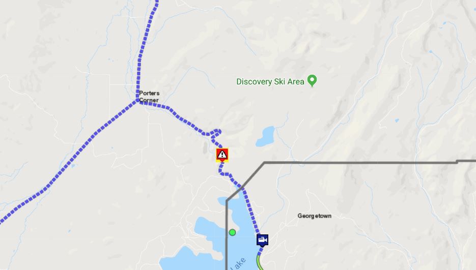 rock slide map